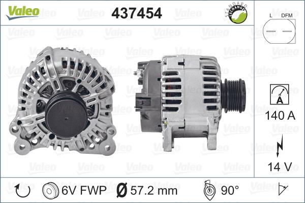 Valeo 437454 - Ģenerators ps1.lv
