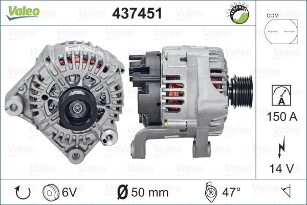 Valeo 437451 - Ģenerators ps1.lv