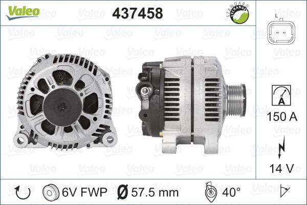 Valeo 437458 - Ģenerators ps1.lv