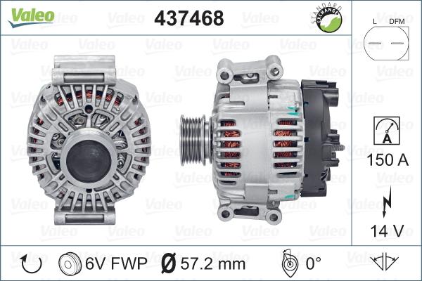 Valeo 437468 - Ģenerators ps1.lv