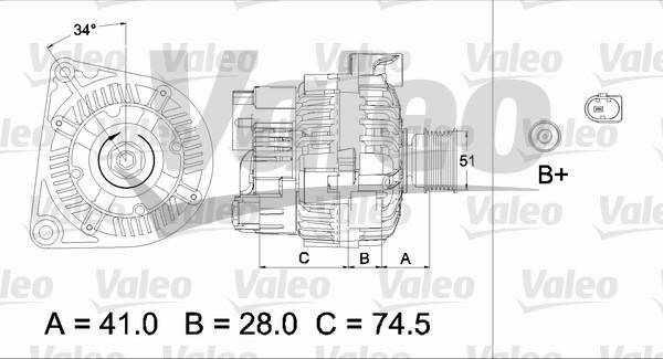 Valeo 437463 - Ģenerators ps1.lv