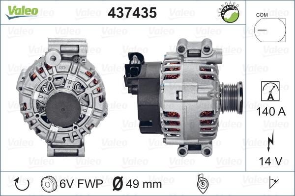 Valeo 437435 - Ģenerators ps1.lv