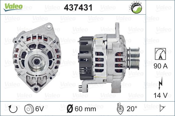 Valeo 437431 - Ģenerators ps1.lv