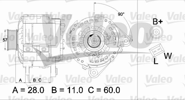 Valeo 437477 - Ģenerators ps1.lv