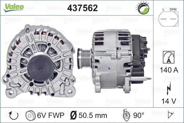 Valeo 437562 - Ģenerators ps1.lv