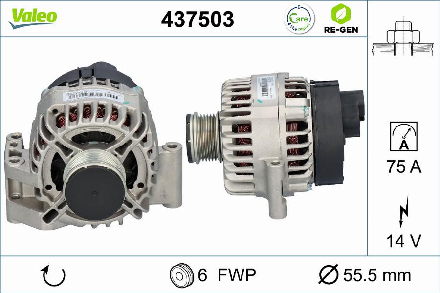 Valeo 437503 - Ģenerators ps1.lv