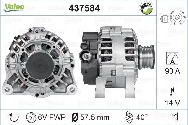 Valeo 437584 - Ģenerators ps1.lv