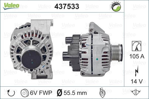 Valeo 437533 - Ģenerators ps1.lv