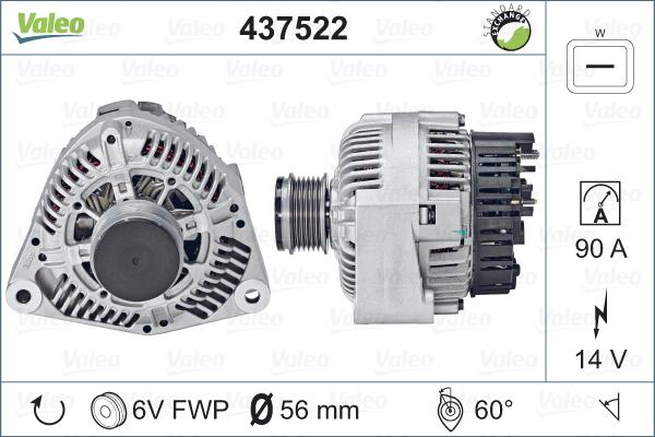 Valeo 437522 - Ģenerators ps1.lv