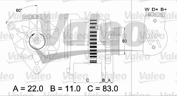 Valeo 437 049 - Ģenerators ps1.lv