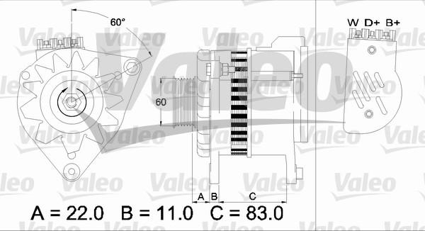 Valeo 437051 - Ģenerators ps1.lv