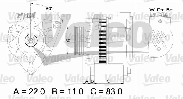 Valeo 437052 - Ģenerators ps1.lv