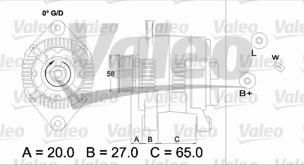 Valeo 437199 - Ģenerators ps1.lv