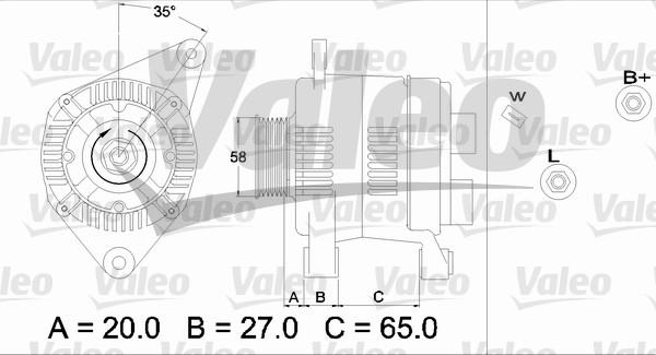 Valeo 437198 - Ģenerators ps1.lv