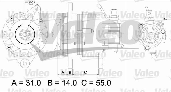 Valeo 437145 - Ģenerators ps1.lv