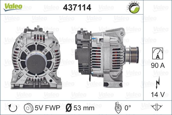 Valeo 437114 - Ģenerators ps1.lv