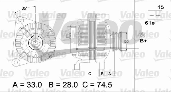 Valeo 437116 - Ģenerators ps1.lv