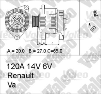 Valeo 437184 - Ģenerators ps1.lv