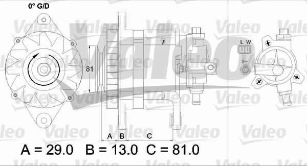 Valeo 437180 - Ģenerators ps1.lv