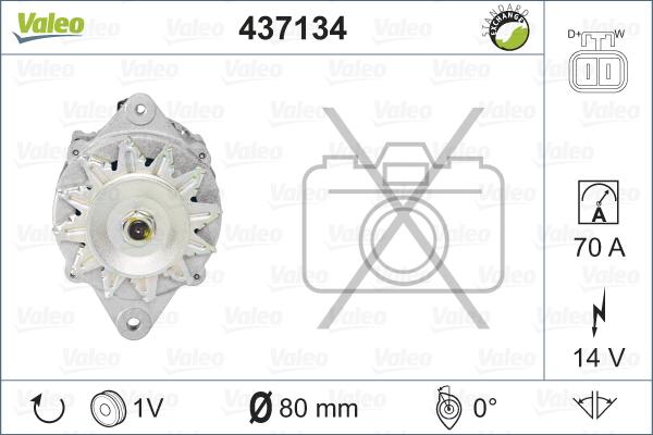 Valeo 437134 - Ģenerators ps1.lv