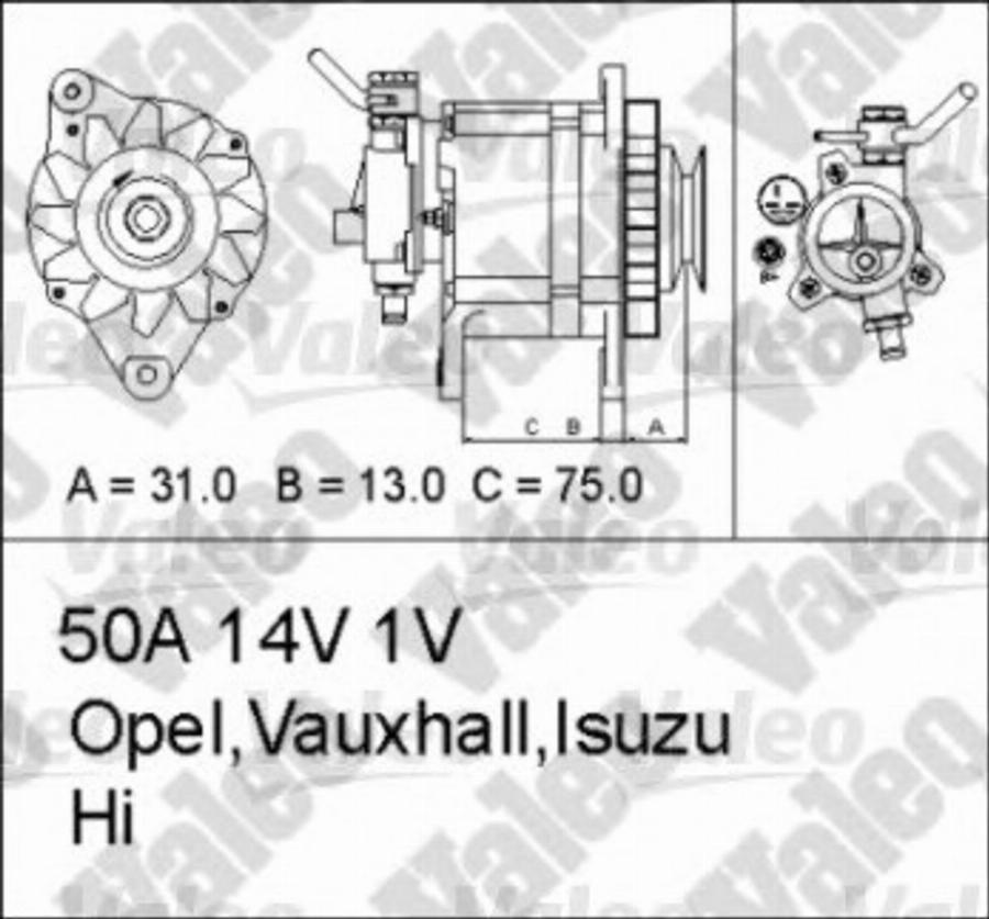 Valeo 437132 - Ģenerators ps1.lv