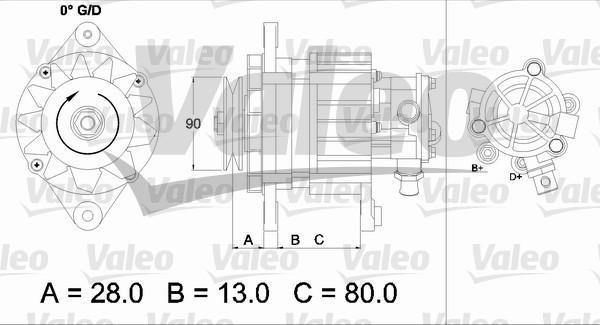 Valeo 437122 - Ģenerators ps1.lv