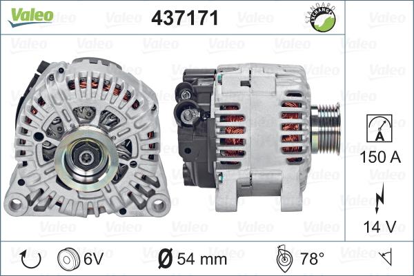 Valeo 437171 - Ģenerators ps1.lv