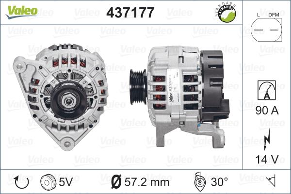 Valeo 437177 - Ģenerators ps1.lv