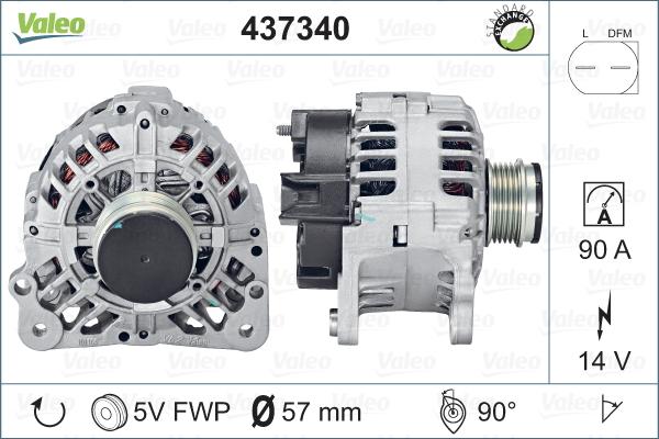 Valeo 437340 - Ģenerators ps1.lv