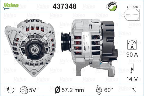 Valeo 437348 - Ģenerators ps1.lv