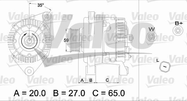 Valeo 437347 - Ģenerators ps1.lv