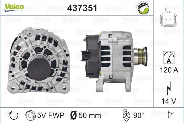 Valeo 437351 - Ģenerators ps1.lv