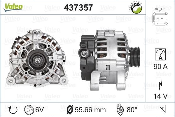 Valeo 437357 - Ģenerators ps1.lv