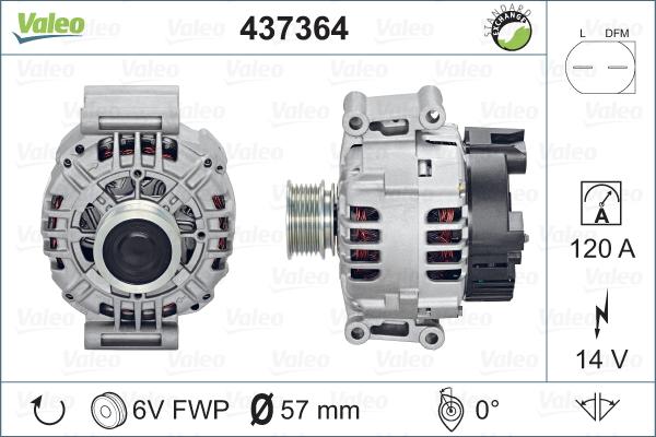 Valeo 437364 - Ģenerators ps1.lv