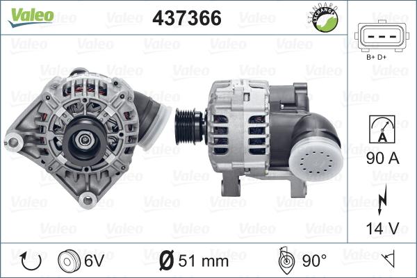 Valeo 437366 - Ģenerators ps1.lv