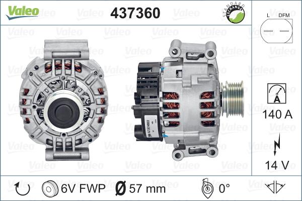 Valeo 437360 - Ģenerators ps1.lv