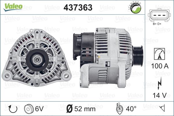 Valeo 437363 - Ģenerators ps1.lv