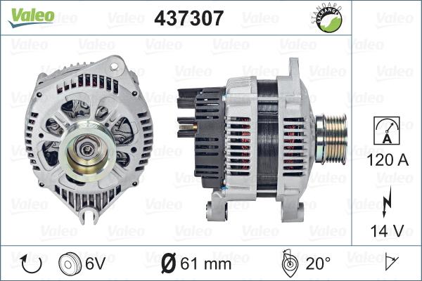 Valeo 437307 - Ģenerators ps1.lv