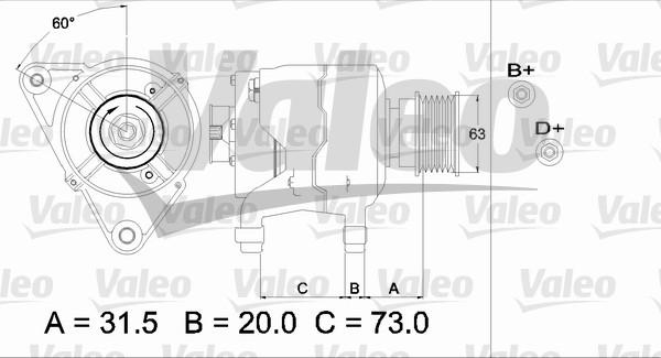 Valeo 437310 - Ģenerators ps1.lv