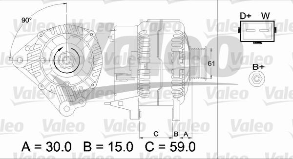 Valeo 437386 - Ģenerators ps1.lv