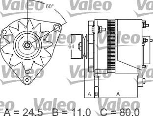 Valeo 437380 - Ģenerators ps1.lv