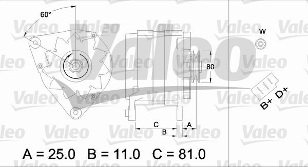 Valeo 437381 - Ģenerators ps1.lv