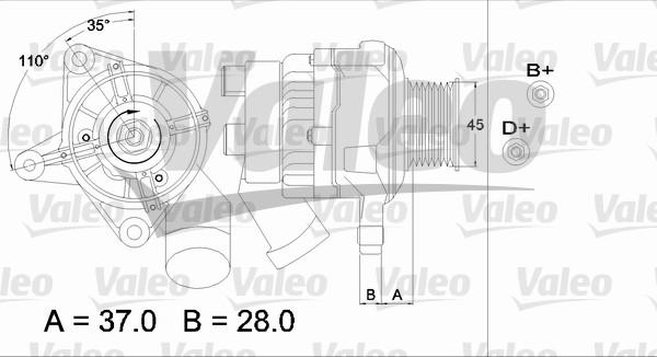 Valeo 437331 - Ģenerators ps1.lv