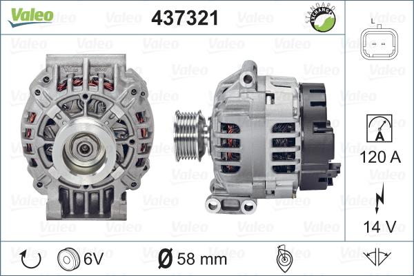 Valeo 437321 - Ģenerators ps1.lv