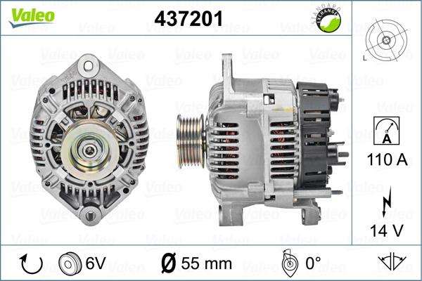 Valeo 437201 - Ģenerators ps1.lv