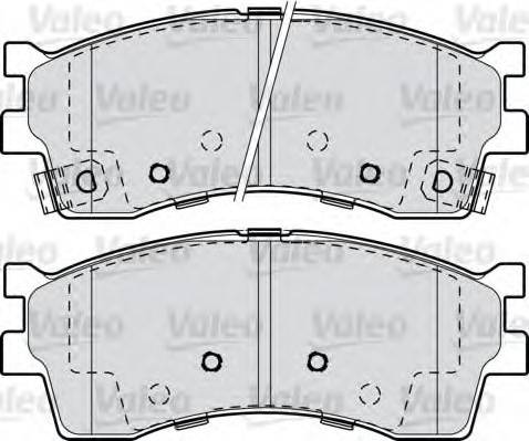 Valeo 598909 - Bremžu uzliku kompl., Disku bremzes ps1.lv