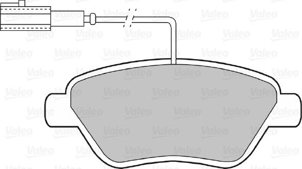 Valeo 598913 - Bremžu uzliku kompl., Disku bremzes ps1.lv