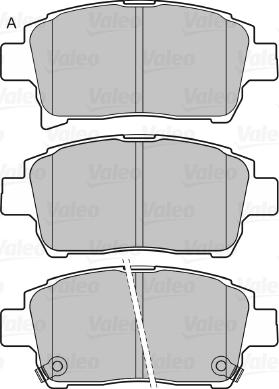 Valeo 598917 - Bremžu uzliku kompl., Disku bremzes ps1.lv