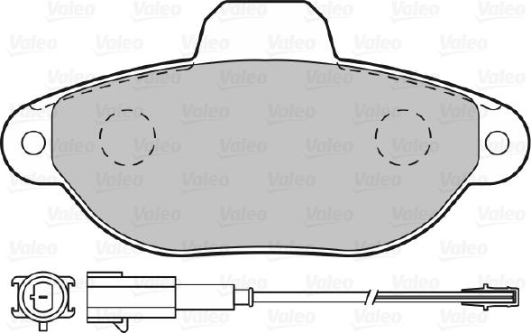 Valeo 598987 - Bremžu uzliku kompl., Disku bremzes ps1.lv