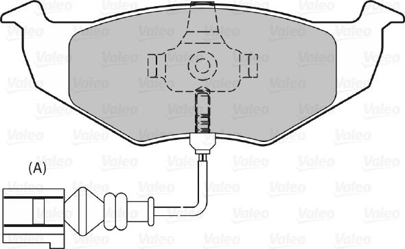 Valeo 598488 - Bremžu uzliku kompl., Disku bremzes ps1.lv